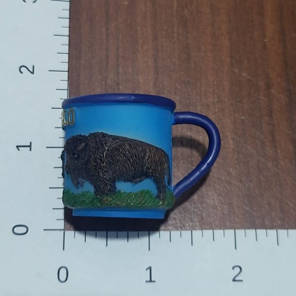 VTG SNCO Miniature Decorative South Dakota Plate & Buffalo Mug Set 1999 - Picture 11 of 12